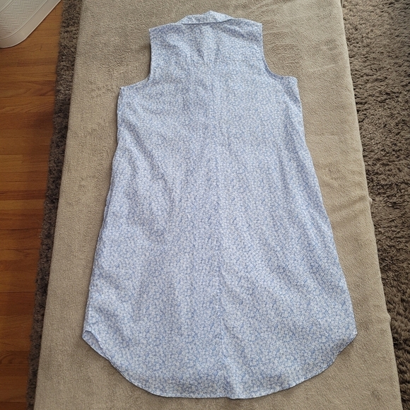 Joie button down sleeveless floral shirt dress size medium - Picture 8 of 13